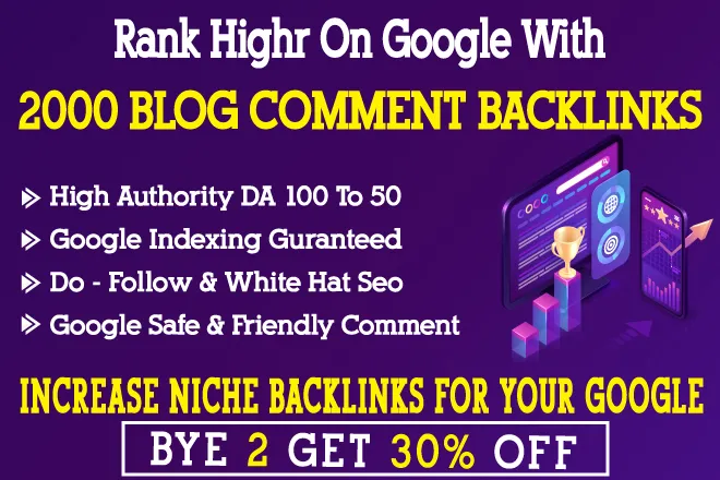  provide unique domains blog comment backlinks with low spam