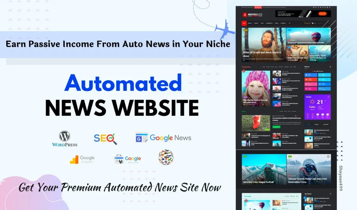 News & online magazines Website Design