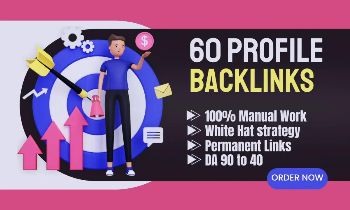 do 60 high quality profile backlinks